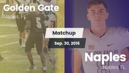 Matchup: Golden Gate High vs. Naples  2016