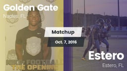 Matchup: Golden Gate High vs. Estero  2016