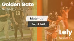 Matchup: Golden Gate High vs. Lely  2017