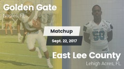 Matchup: Golden Gate High vs. East Lee County  2017