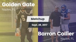 Matchup: Golden Gate High vs. Barron Collier  2017