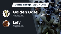 Recap: Golden Gate  vs. Lely  2018