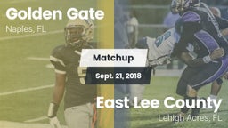 Matchup: Golden Gate High vs. East Lee County  2018