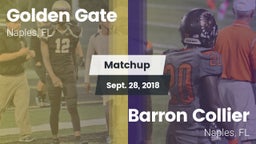 Matchup: Golden Gate High vs. Barron Collier  2018