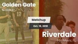 Matchup: Golden Gate High vs. Riverdale  2018