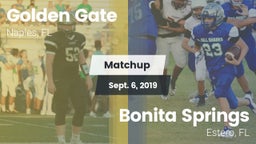 Matchup: Golden Gate High vs. Bonita Springs  2019