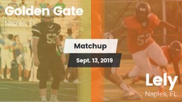 Matchup: Golden Gate High vs. Lely  2019