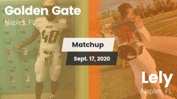 Matchup: Golden Gate High vs. Lely  2020