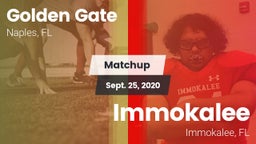 Matchup: Golden Gate High vs. Immokalee  2020