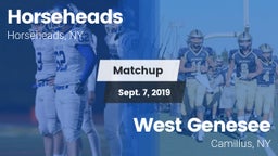 Matchup: Horseheads High vs. West Genesee  2019