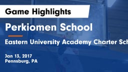 Perkiomen School vs Eastern University Academy Charter School Game Highlights - Jan 13, 2017
