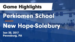 Perkiomen School vs New Hope-Solebury  Game Highlights - Jan 20, 2017