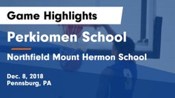 Perkiomen School vs Northfield Mount Hermon School Game Highlights - Dec. 8, 2018