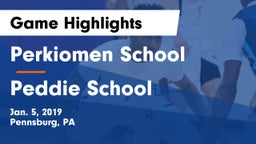 Perkiomen School vs Peddie School Game Highlights - Jan. 5, 2019