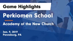 Perkiomen School vs Academy of the New Church  Game Highlights - Jan. 9, 2019