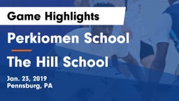 Perkiomen School vs The Hill School Game Highlights - Jan. 23, 2019