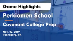 Perkiomen School vs Covenant College Prep Game Highlights - Nov. 22, 2019
