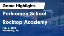 Perkiomen School vs Rocktop Academy Game Highlights - Feb. 6, 2020