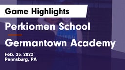 Perkiomen School vs Germantown Academy Game Highlights - Feb. 25, 2022