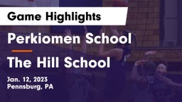 Perkiomen School vs The Hill School Game Highlights - Jan. 12, 2023