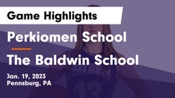 Perkiomen School vs  The Baldwin School Game Highlights - Jan. 19, 2023