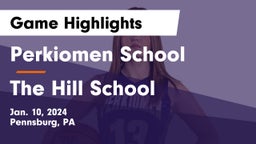 Perkiomen School vs The Hill School Game Highlights - Jan. 10, 2024