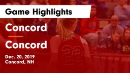 Concord  vs Concord  Game Highlights - Dec. 20, 2019