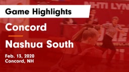 Concord  vs Nashua  South Game Highlights - Feb. 13, 2020