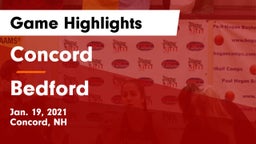 Concord  vs Bedford  Game Highlights - Jan. 19, 2021