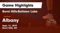 Burnt Hills-Ballston Lake  vs Albany  Game Highlights - Sept. 21, 2019