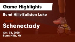 Burnt Hills-Ballston Lake  vs Schenectady  Game Highlights - Oct. 31, 2020