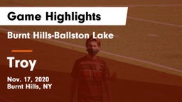 Burnt Hills-Ballston Lake  vs Troy  Game Highlights - Nov. 17, 2020