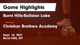 Burnt Hills-Ballston Lake  vs Christian Brothers Academy  Game Highlights - Sept. 18, 2021