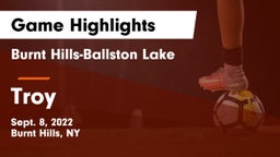 Burnt Hills-Ballston Lake  vs Troy Game Highlights - Sept. 8, 2022