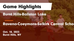 Burnt Hills-Ballston Lake  vs Ravena-Coeymans-Selkirk Central School District Game Highlights - Oct. 18, 2023