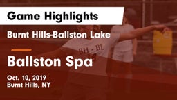 Burnt Hills-Ballston Lake  vs Ballston Spa  Game Highlights - Oct. 10, 2019