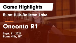 Burnt Hills-Ballston Lake  vs Oneonta R1 Game Highlights - Sept. 11, 2021