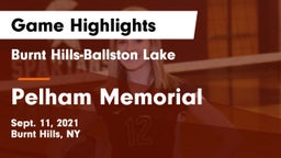 Burnt Hills-Ballston Lake  vs Pelham Memorial  Game Highlights - Sept. 11, 2021