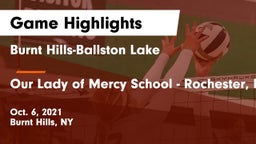 Burnt Hills-Ballston Lake  vs Our Lady of Mercy School - Rochester, NY Game Highlights - Oct. 6, 2021
