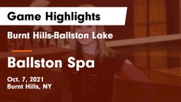 Burnt Hills-Ballston Lake  vs Ballston Spa  Game Highlights - Oct. 7, 2021