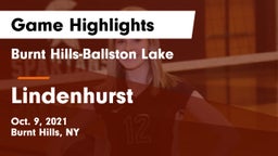 Burnt Hills-Ballston Lake  vs Lindenhurst  Game Highlights - Oct. 9, 2021