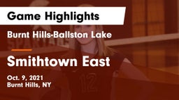 Burnt Hills-Ballston Lake  vs Smithtown East  Game Highlights - Oct. 9, 2021