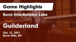 Burnt Hills-Ballston Lake  vs Guilderland  Game Highlights - Oct. 12, 2021