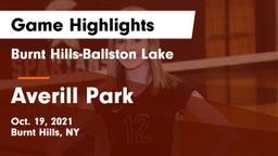 Burnt Hills-Ballston Lake  vs Averill Park  Game Highlights - Oct. 19, 2021