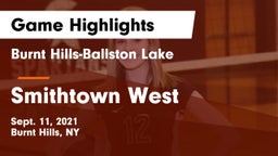 Burnt Hills-Ballston Lake  vs Smithtown West  Game Highlights - Sept. 11, 2021