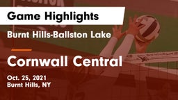 Burnt Hills-Ballston Lake  vs Cornwall Central Game Highlights - Oct. 25, 2021