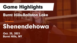Burnt Hills-Ballston Lake  vs Shenendehowa  Game Highlights - Oct. 25, 2021