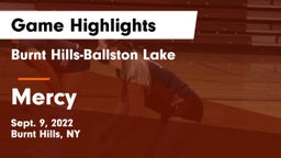 Burnt Hills-Ballston Lake  vs Mercy Game Highlights - Sept. 9, 2022