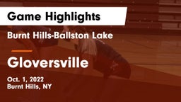 Burnt Hills-Ballston Lake  vs Gloversville  Game Highlights - Oct. 1, 2022