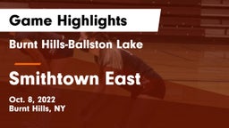 Burnt Hills-Ballston Lake  vs Smithtown East  Game Highlights - Oct. 8, 2022
